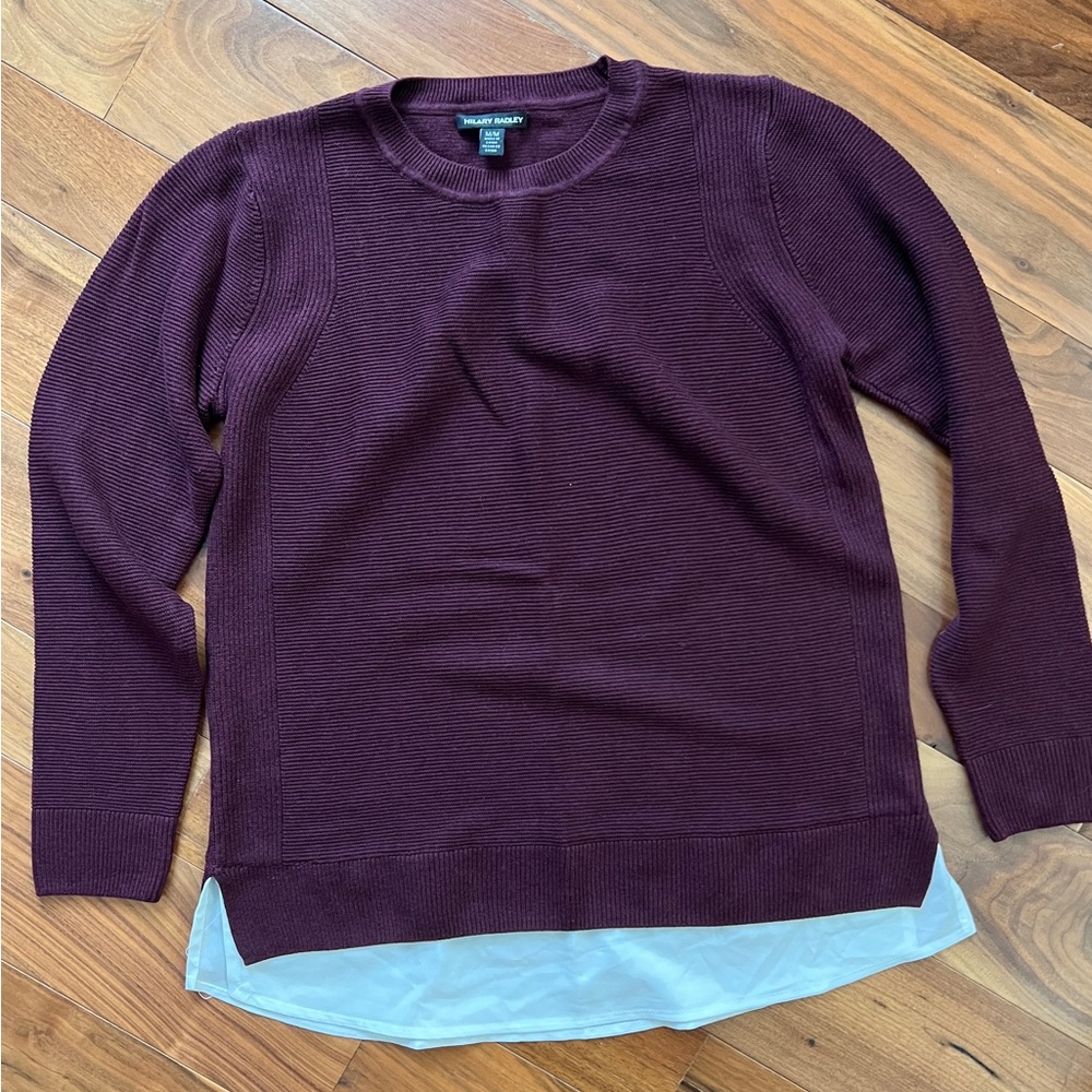 Hilary Radley 2-for layered sweater sz M LN!